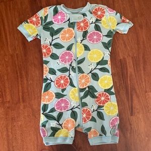 Hanna Andersson 3T short sleeve orange zip up